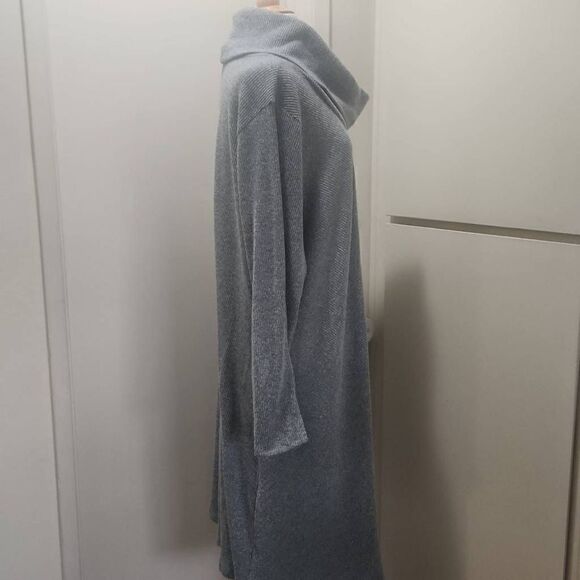 EVRI Light Grey Ribbed Knit Swing Dress, 3XL, NWOT - Picture 5 of 10